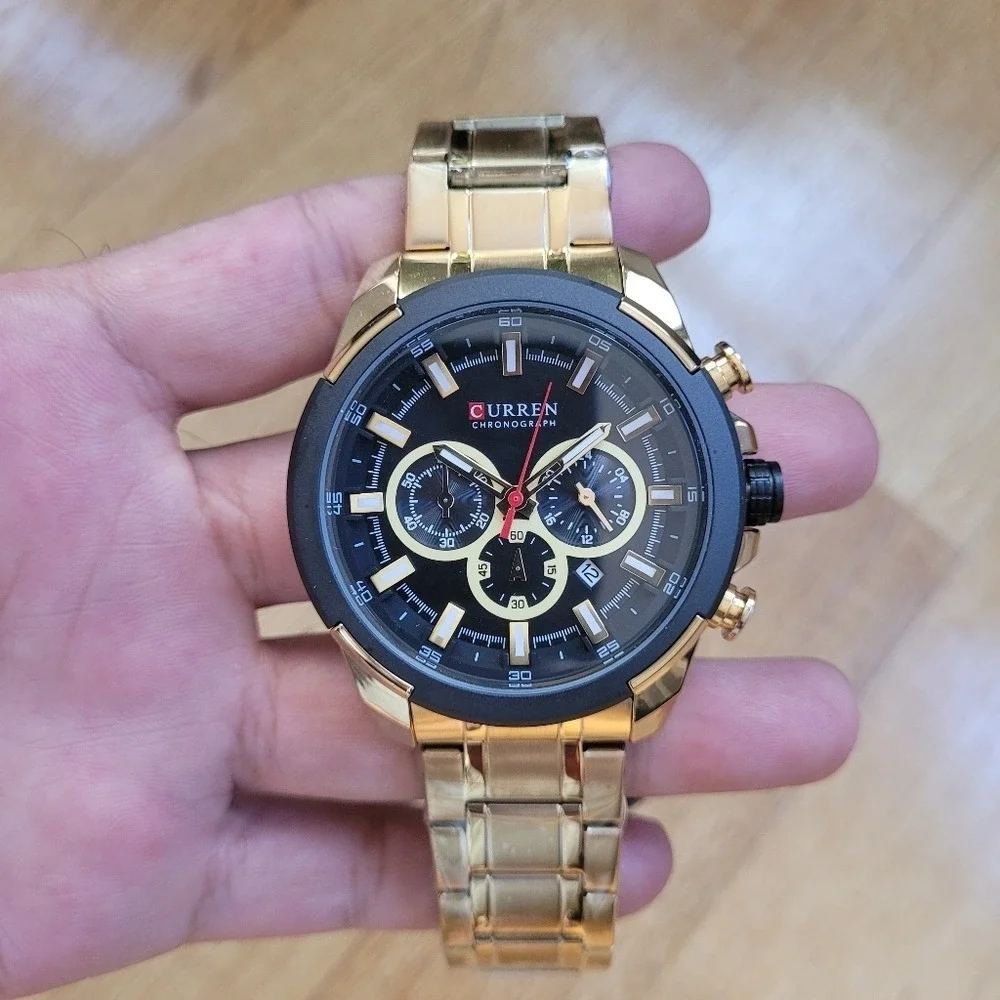 CURREN Multicolor Chronograph Watch‎ in Stainless Steel for Men